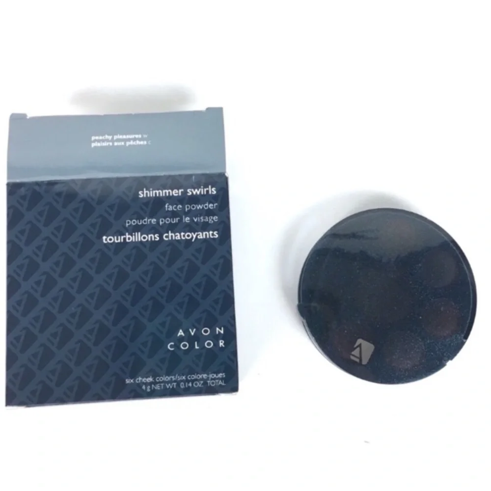 AVON Shimmer Swirls Face Powder Peachy Pleasures Blush Bronzer Contour